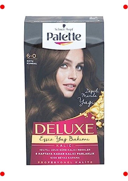 Kalıcı Saç Boyası - 6-0 Koyu Kumral fırsatları