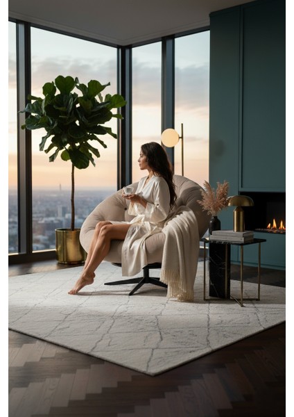 360 Derece Döner Mekanizmalı Modern Berjer Tekli Koltuk | Dinlenme Koltuğu | Şık Tasarım ve Üstün Konfor