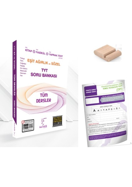 Tyt Tüm Dersler Eşit Ağırlık ve Sözel Soru Bankası Tyt 2026+TELEFON Tutucu +Deneme