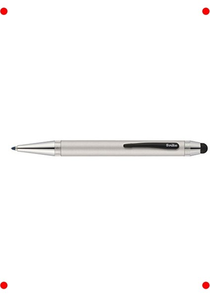 Mat Krom Stylus Tükenmez Kalem