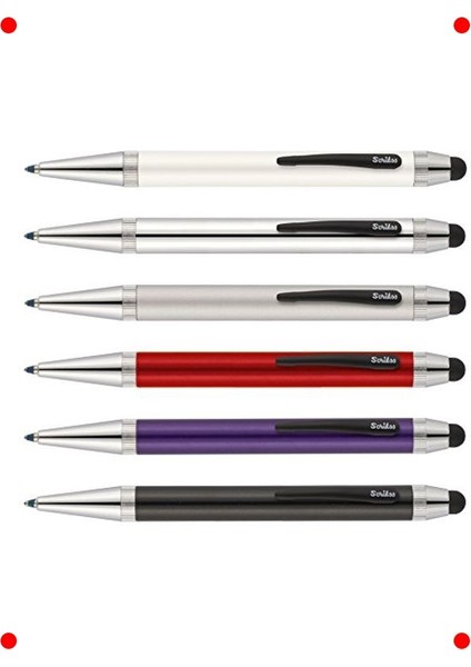 Mat Krom Stylus Tükenmez Kalem modelleri