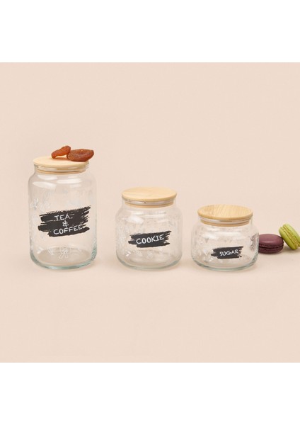 Siena Jar 3'lü Kavanoz Seti - Açık Kahverengi / Şeffaf fiyatları
