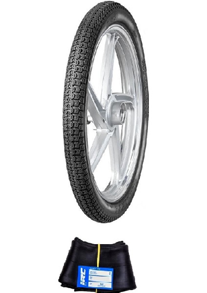 Irc 18 Jant 2.25-18 Tube Type (Iç Lastikli) Supergrip Motosiklet Dış Lastiği + Irc 2.25/2.50-18 Iç Lastik Seti