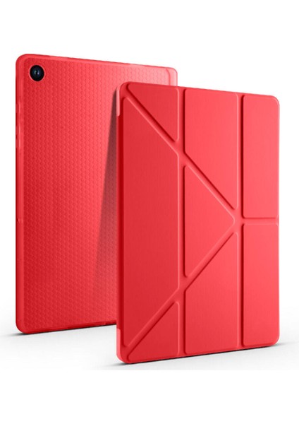 Galaxy Tab A9 Plus Kılıf Uyumlu Tkdw Tri Folding Kalem Bölmeli Standlı Kılıf-Siyah modelleri