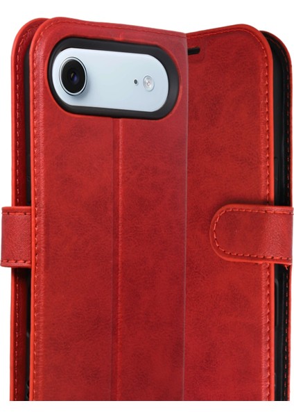 Yzlal Newface Apple Iphone 17 Air Trend S Plus Kapaklı Kılıf - Kırmızı fiyatları