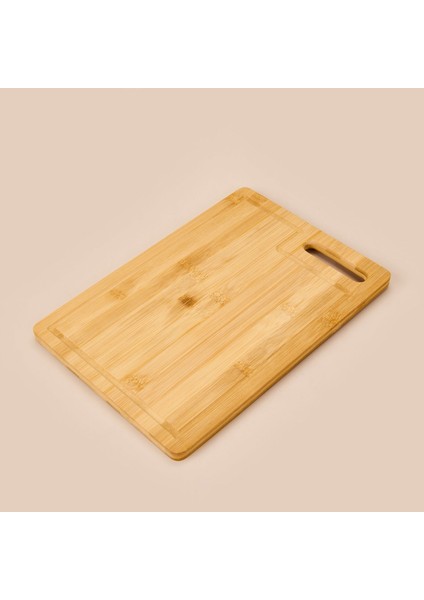 Bambu Kesme Tahtası - Açık Kahverengi - 22X32 cm