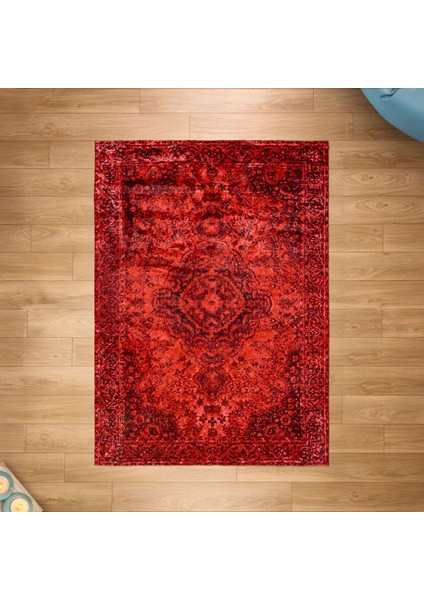 Soft Gazni Makine Halısı - Kırmızı - 160X230 cm