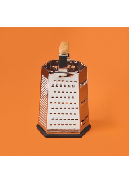 Aitutaki 6 Yönlü Çelik Rende - Gri / Siyah - 18 cm fiyatları