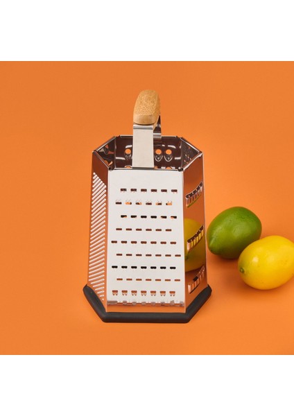 Aitutaki 6 Yönlü Çelik Rende - Gri / Siyah - 18 cm modelleri