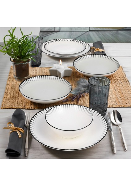 Porselen Lina Yemek Takımı - 24 Parça fiyatları