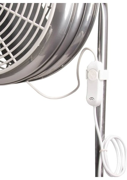 Ayas Devekuşu Retro Tekerlekli Sanayi Tipi Vantilatör - Gri fırsatları