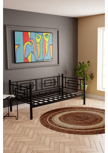 Larissa Daybed Sedir Karyola Siyah fırsatları