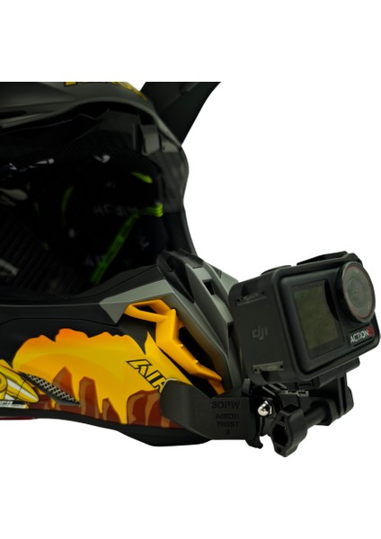 Airoh Twist 3.0 Kask Uyumlu Chinmount Aksiyon Kamera Çene Bağlantı Aparatı Seti indirimleri
