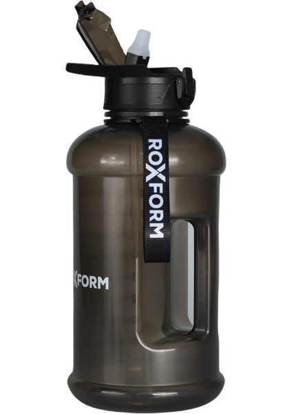 Suluk Matara 2200 Ml, Premium Pp Malzeme, Sağlıklı Bpa & Bps Içermez, Kılıflı, Çift Kapaklı, Koku Yapmaz, Sızdırmaz ve Dayanıklı, Gri Kılıf, Siyah fırsatları