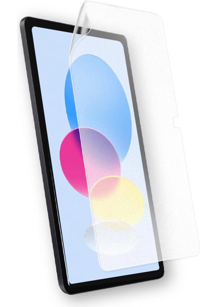 iPad 10.9 2022 (10.nesil) Kağıt Hisli Mat Uyumlu Davin Paper Like Tablet Ekran Koruyucu-Renksiz