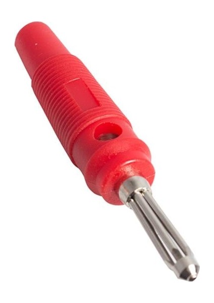 Fiş Banan Silikonlu Jack Kırmızı (IC-238B)