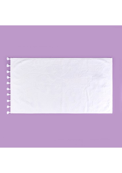 Soft French Cottage Püsküllü Yüz Havlusu - Ekru - 50X90 cm fiyatları