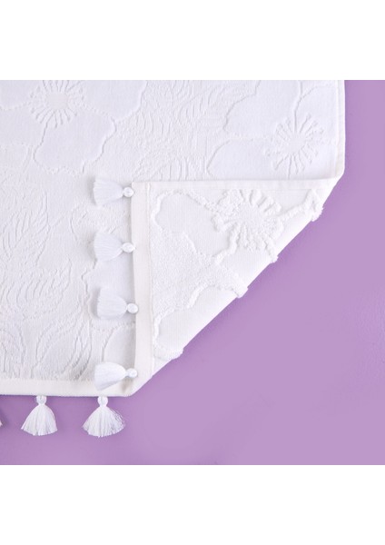 Soft French Cottage Püsküllü Yüz Havlusu - Ekru - 50X90 cm modelleri