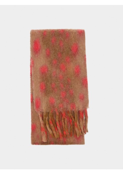 Püsküllü Baskılı Şal