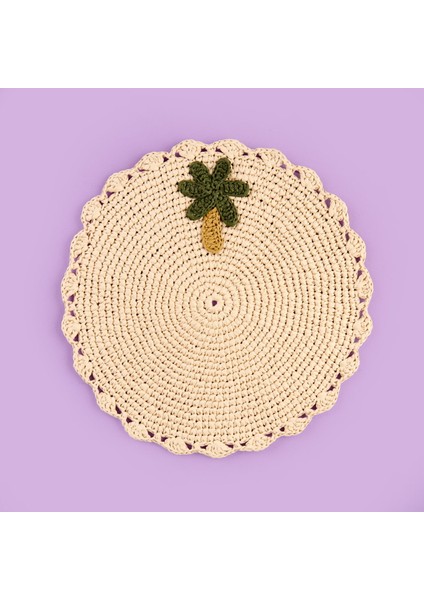 Soft Palm Supla - Bej - 33X33 cm