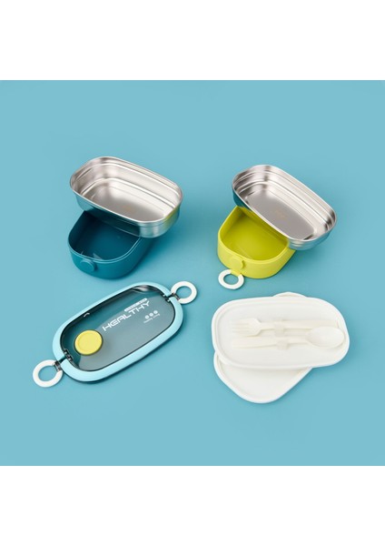 Healty Iki Katlı Çelik Yemek Kabı - Sarı / Mavi - 1,3 Lt modelleri