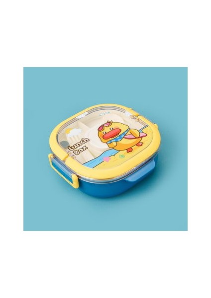 Figürlü Yemek Kabı - Mavi / Sarı - 700 ml