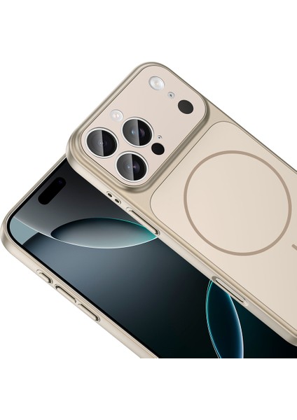 iPhone 14 Pro Kılıf Zore M-Safe Şarj Özellikli Kamera Korumalı Formen Kapak - Siyah