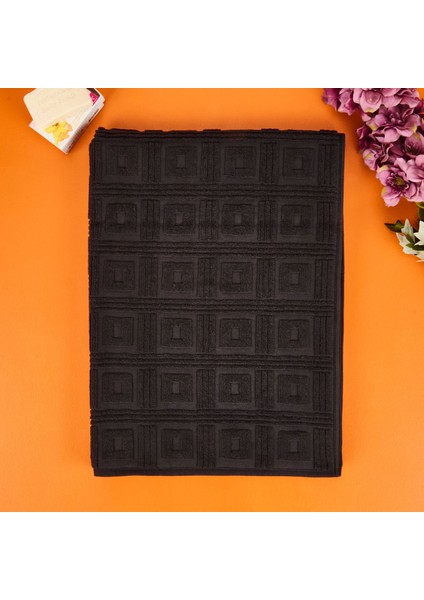 Soft Waffle Banyo Havlusu - Antrasit - 70X140 cm