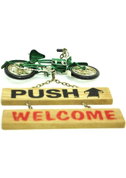 Dekoratif Metal Kapı Yazısı Bisiklet Vintage Dekoratif Hediyelik fırsatları