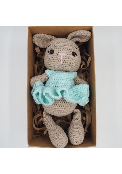 Mavi Elbiseli Tavşancık Amigurumi Oyuncak fırsatları