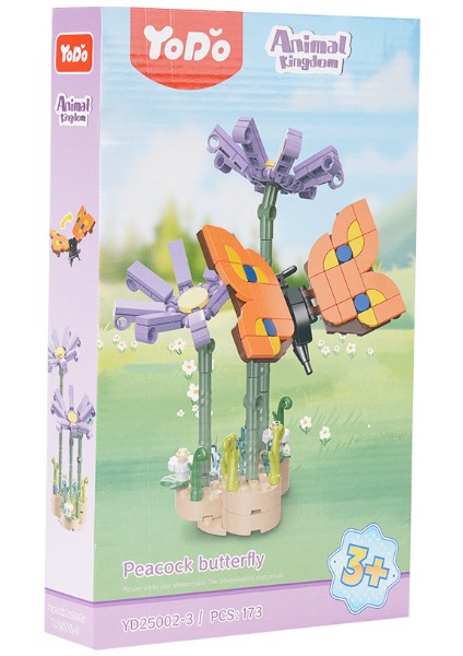 Yodo Blok Böcekler 173 Parça Kelebek modelleri