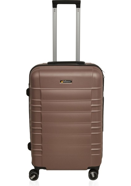 Travel Star Orta Boy Abs Valiz - Platin - 66X45X26 cm