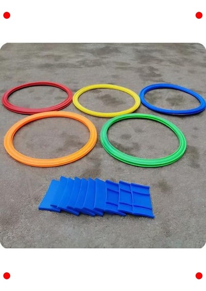 22 Parça Seksek Halka Oyunu Seti - Açık ve Kapalı Alan