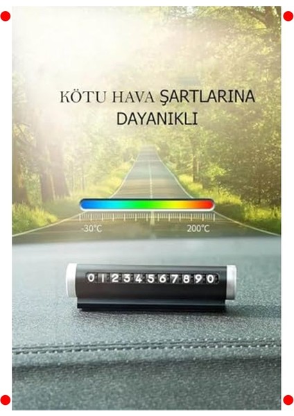 Metal Kasa Gizlenebilir Araç Içi Park Numaratörü modelleri