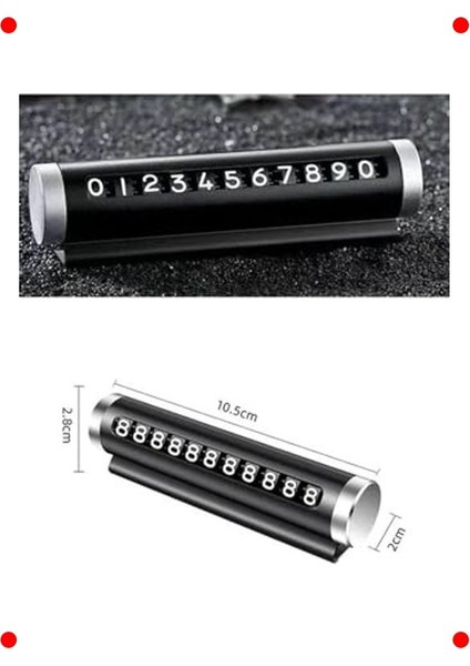 Metal Kasa Gizlenebilir Araç Içi Park Numaratörü indirimleri