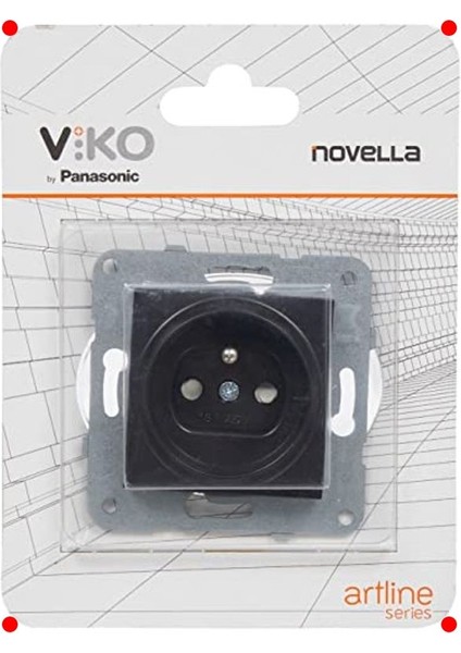 Çocuk Korumalı Siyah Ups Priz