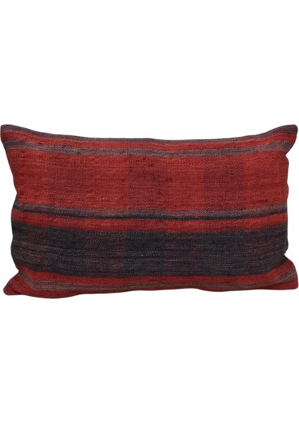 El Dokuma Lumbar Kilim Kırlent Yastık Kılıfı 0290 - Yeni - Çok Renkli
