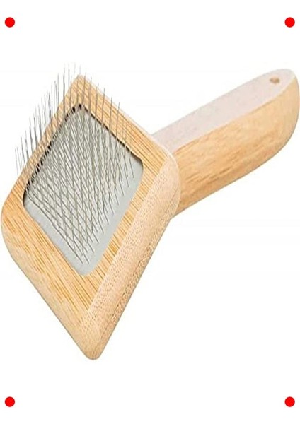 Bambu-Metal Evcil Hayvan Tarama Fırçası 7X16 cm