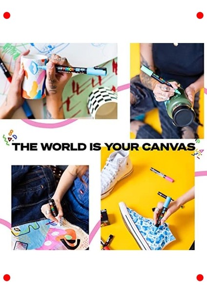 Su Bazlı Poster Markörü Gümüş - Ekstra Ince Uç fiyatları