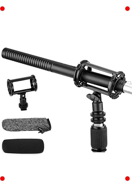 Profesyonel Shotgun Mikrofon - Yüksek Yönelimsellik