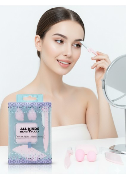 5’li Makyaj Süngeri ve Kaş Usturası Seti – Profesyonel Güzellik Araçları 722336 fırsatları