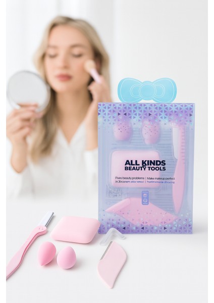 5’li Makyaj Süngeri ve Kaş Usturası Seti – Profesyonel Güzellik Araçları 722336 indirimleri