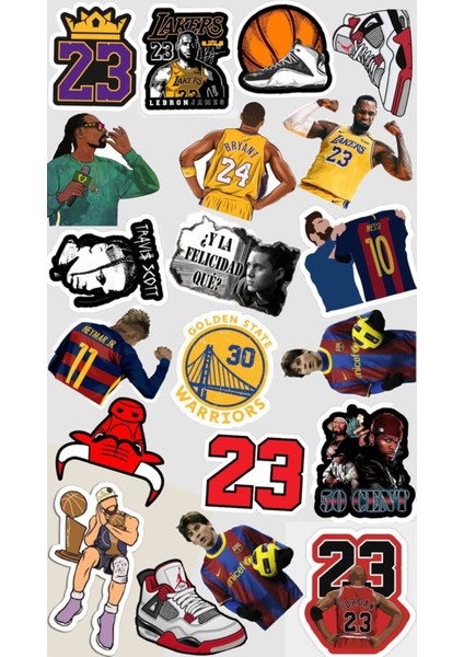 Basket Telefon Laptop Notebook Tablet Defter Matara Stiker Etiket ST2040