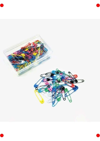 Küçük Karışık Renkli Çengelli Iğneler