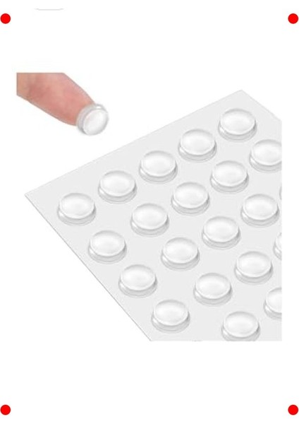 32 Adet Şeffaf Silikon Tampon & Stoper Seti