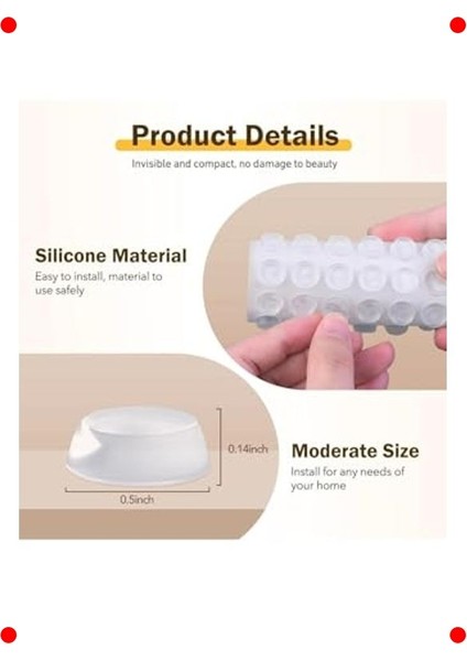 32 Adet Şeffaf Silikon Tampon & Stoper Seti fiyatları