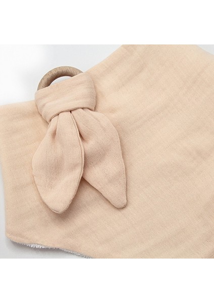 Ahşap Diş Kaşıyıcılı Bürümcük Müslin Önlük 736 Somon fiyatları