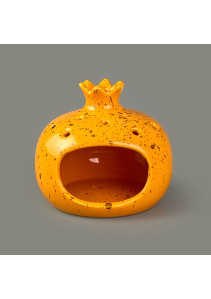 Deco Melograno Buhurdanlık - Turuncu - 10 cm