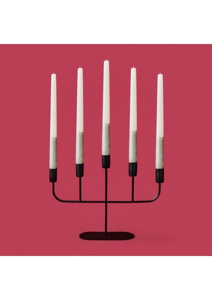 Deco Lucetta Şamdan - Siyah - 23 cm fiyatları