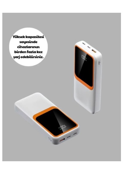 10000 Mah Taşınabilir Powerbank – Çift Çıkışlı Type-C ve Lightning Uyumlu fırsatları